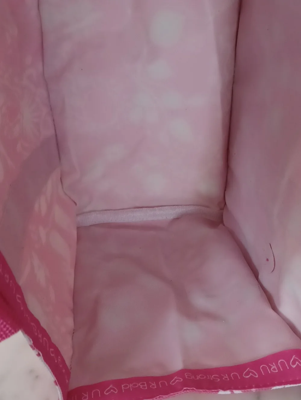 Thirty-One Pink and White Floral Tote Bag URU Keep It Caddy 6